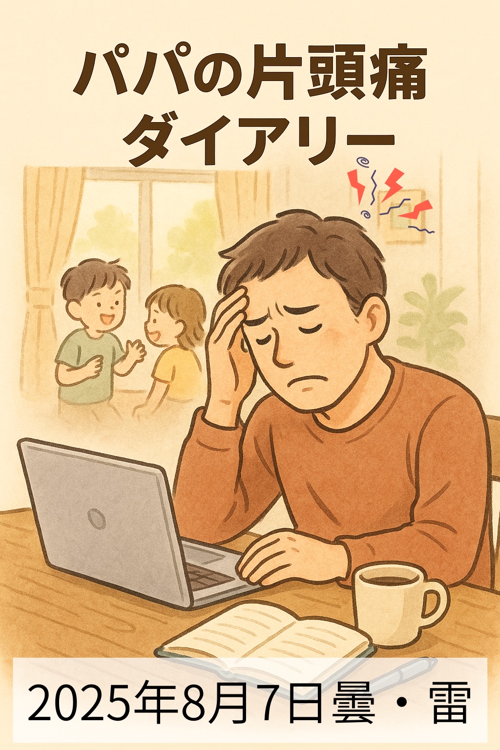 片頭痛がやって来た日のパパ