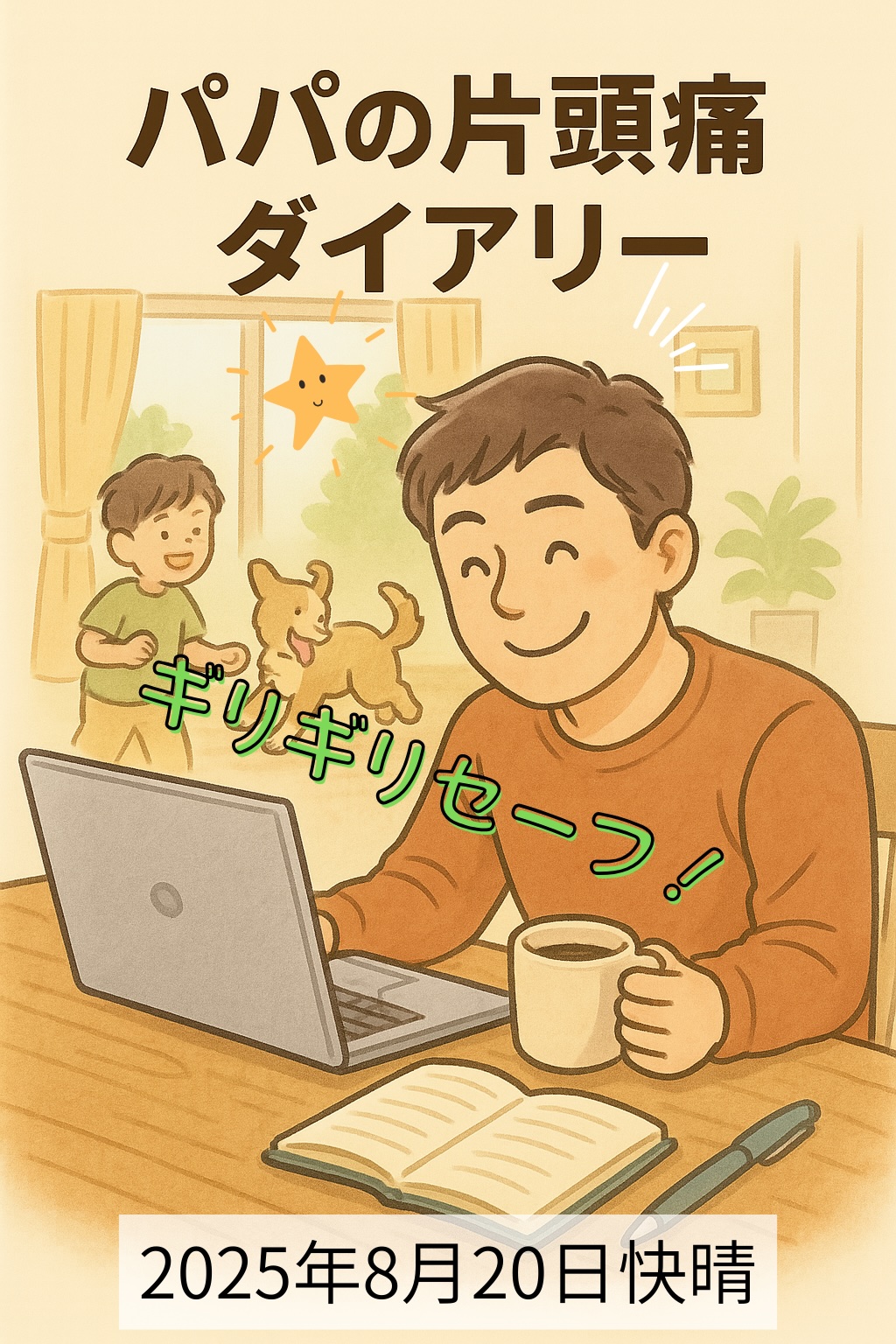 片頭痛のない日のパパ