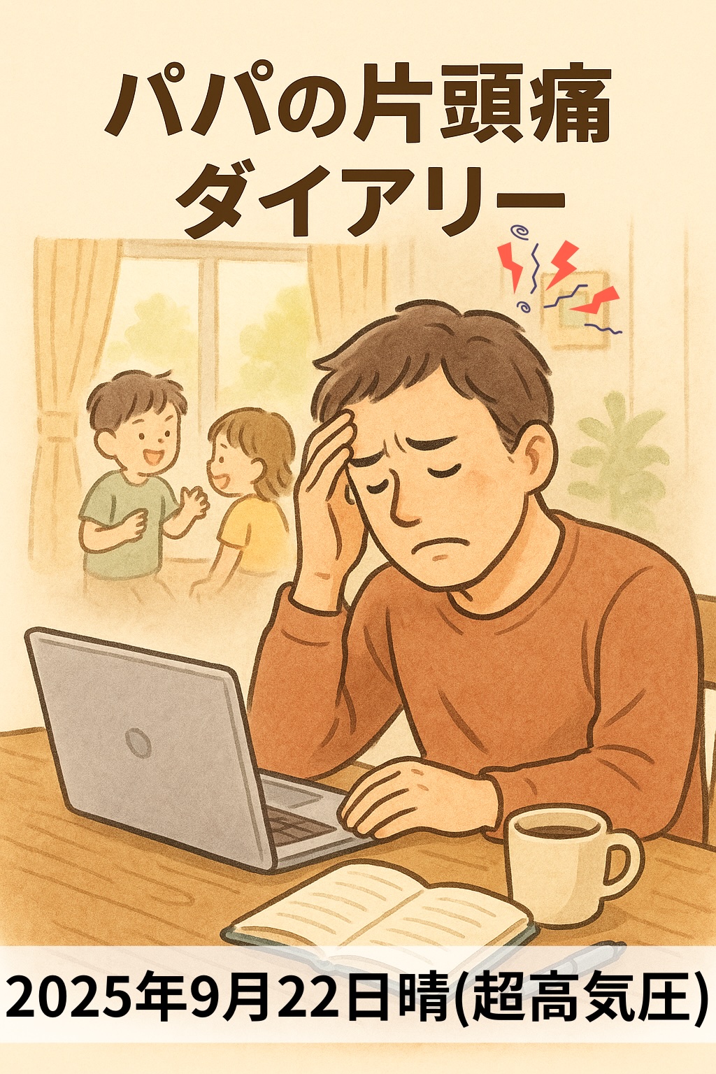 頭痛の予兆が1日続いたパパ