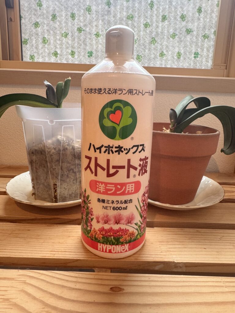 胡蝶蘭に使うハイポネックス洋ラン用ストレート液(希釈済みタイプ)